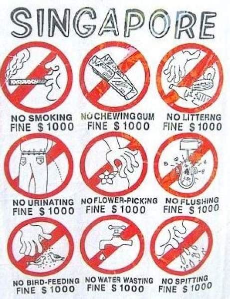 singapore fines list